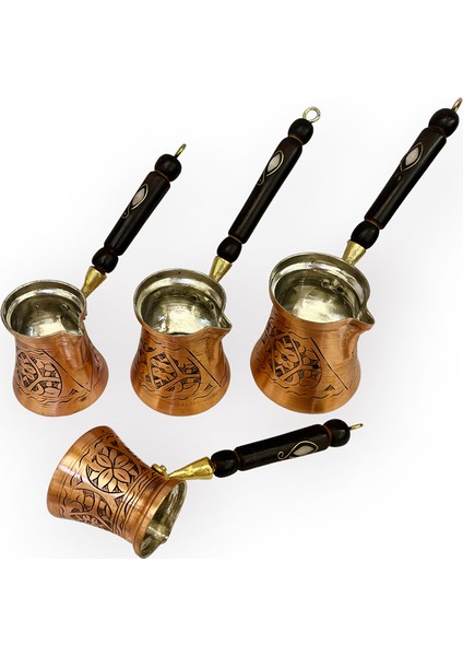 Paşa Işlemeli Skoçlu Bakır Cezve Takımı fırsatları