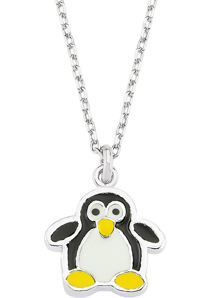 Gümüş Penguen Kolye