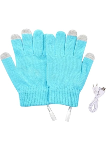 1 Çift Kış Isıtmalı Binme Eldivenleri USB Şarjı Açık Hava Etkinlikleri Için Sıcak El Eldivenleri Sabit Sıcaklık Rüzgar Geçirmez Eldivenler - Siyah (Yurt Dışından)