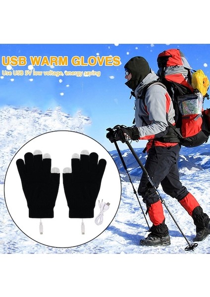 1 Çift Kış Isıtmalı Binme Eldivenleri USB Şarjı Açık Hava Etkinlikleri Için Sıcak El Eldivenleri Sabit Sıcaklık Rüzgar Geçirmez Eldivenler - Siyah (Yurt Dışından) fiyatları