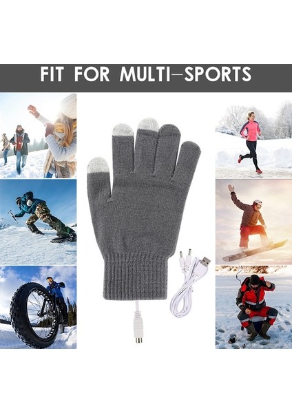 1 Çift Kış Isıtmalı Binme Eldivenleri USB Şarjı Açık Hava Etkinlikleri Için Sıcak El Eldivenleri Sabit Sıcaklık Rüzgar Geçirmez Eldivenler - Siyah (Yurt Dışından) modelleri