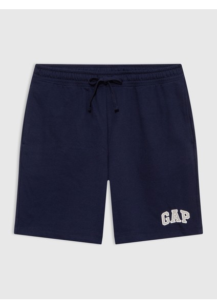 Erkek Lacivert 8'' Gap Logo Fransız Havlu Kumaş Şort