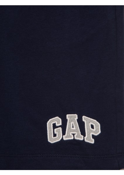 Erkek Lacivert 8'' Gap Logo Fransız Havlu Kumaş Şort