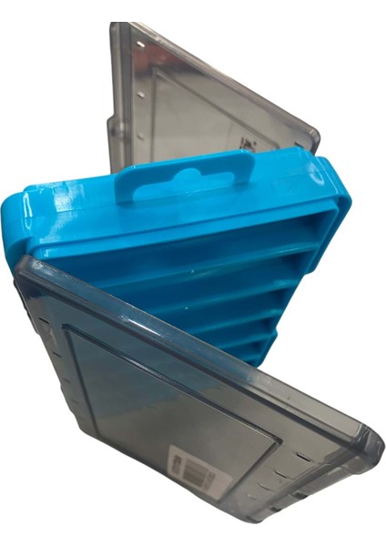 7221 Sahte Balık Kutusu 12 Gözlü 13X9X3.5CM - Mavi