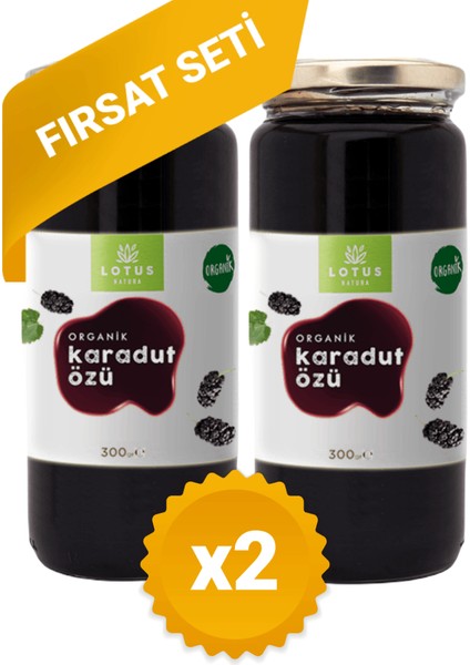 Lotus Natura  Karadut Özü (Soğuk Sıkım) 300GR Seti x 2 Adet