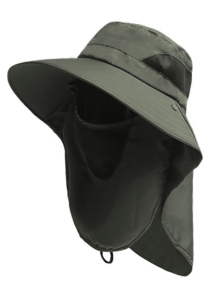Kkn-Cc Açık Hava Balıkçı Güneş Şapkası-Asker Yeşili (Yurt Dışından)