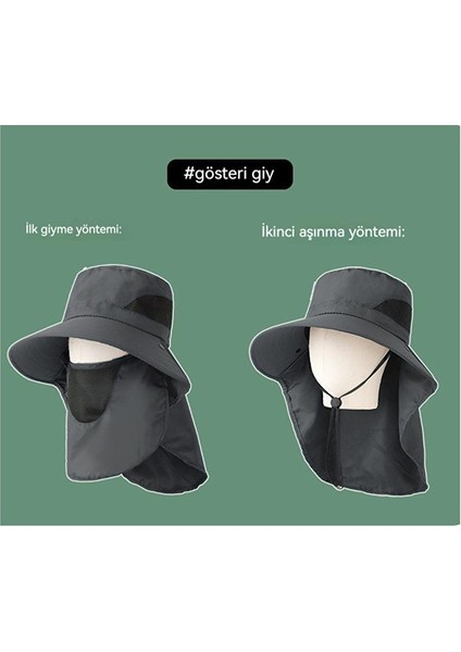 Kkn-Cc Açık Hava Balıkçı Güneş Şapkası-Asker Yeşili (Yurt Dışından) indirimleri