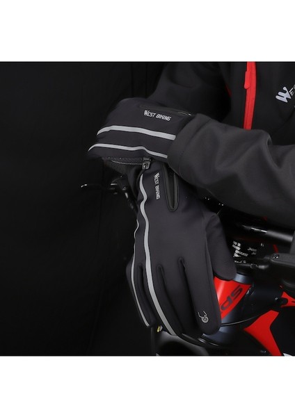 Batı Bisiklet Spor Bisiklet Bisiklet Eldivenleri Rüzgar Geçirmez Kalınlaşmış Bisiklet Motor Çubuğu Kış Termal Kapak Bisiklet El Isıtıcı Kapakları - Siyah (Yurt Dışından) fırsatları