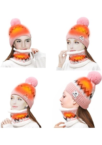 USB Isıtmalı Şapka ve Eşarp Seti Açık Kış Elektrikli Şapka Boyun Isıtıcı Kadınlar Için Yumuşak Astarlı Örme Şapka Sıcak Kap - Bej (Yurt Dışından) fırsatları