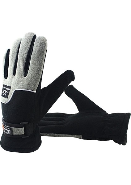 1 Çift Erkek Eldiven Ayarlanabilir Polar Eldiven 001 (Yurt Dışından)