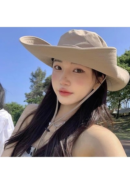 Kkr-Cc Açık Hava Şapkası Batı Kovboy Şapkası-Gri (Yurt Dışından) fırsatları