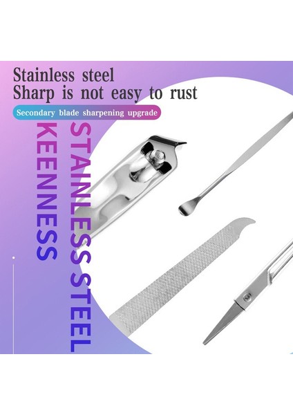 7-Adet Tırnak Makası Seti Manikür Güzellik Manikür Aracı Set Tırnak Makası Tırnak Makası Katlanır Çanta Taşınabilir (Yurt Dışından) modelleri