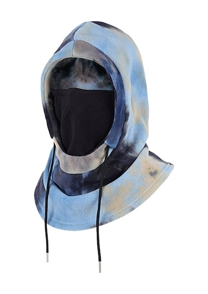 Yyf-Cc Dış Mekan Sıcak Eşarp Kadife Maske Bisiklet Kayak Şapkası Hood-Lacivert (Yurt Dışından)