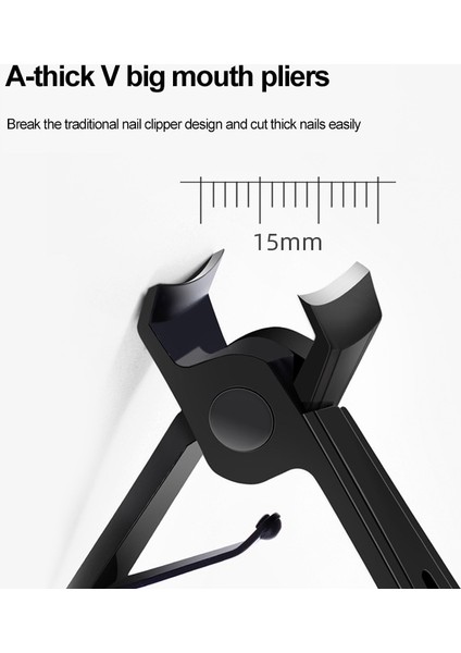 Kalın Tırnak Makası Anti Sıçrama Tırnak Kesici Paslanmaz Çelik Manikür Araçları Tırnak Makası Profesyonel Pedikür Araçları (Yurt Dışından) fiyatları