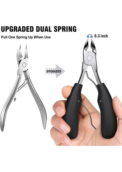 Profesyonel Kalın Tırnak Makası Ayak Tırnağı Makası Pedikür Kesici Sert Tırnak Giyotin Pense Güçlü Manikür Araçları (Yurt Dışından) fırsatları