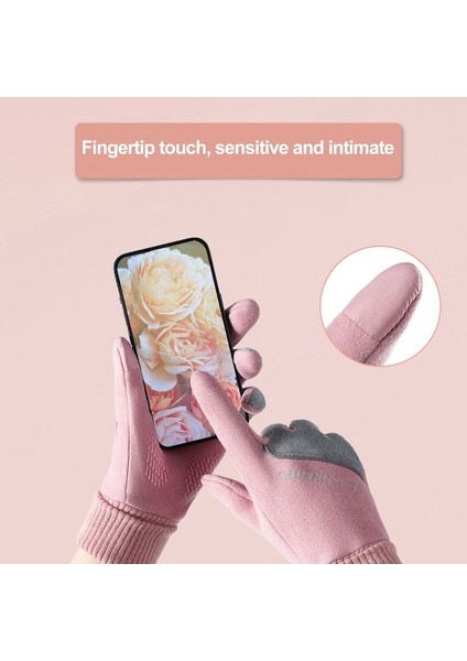 1 Çift Kaymaz Tam Parmak Rüzgar Geçirmez Eldiven 001 (Yurt Dışından) indirimleri