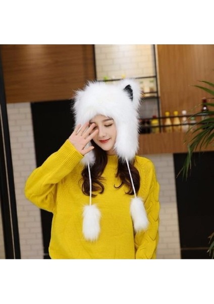 Pasifix Kış Yastıklı Sıcak Kürk Kışlık Şapka 001 (Yurt Dışından) fırsatları