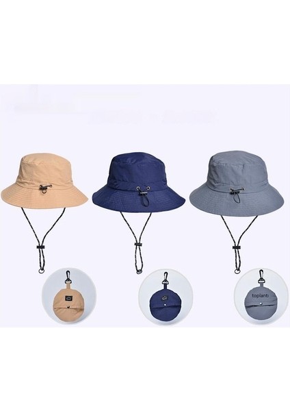 Yyc-Cc Yaz Açık Hava Balıkçılık ve Dağcılık Istiflenebilir Su Geçirmez Katlanır Güneş Koruma Şapkası-Koyu Gri (Yurt Dışından) modelleri