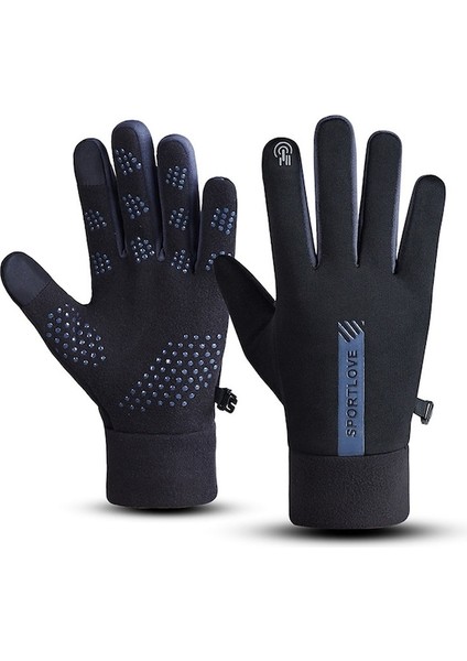 AL679542738 1 Çift Kış Dokunmatik Ekran Bisiklet Eldiveni 001 (Yurt Dışından)