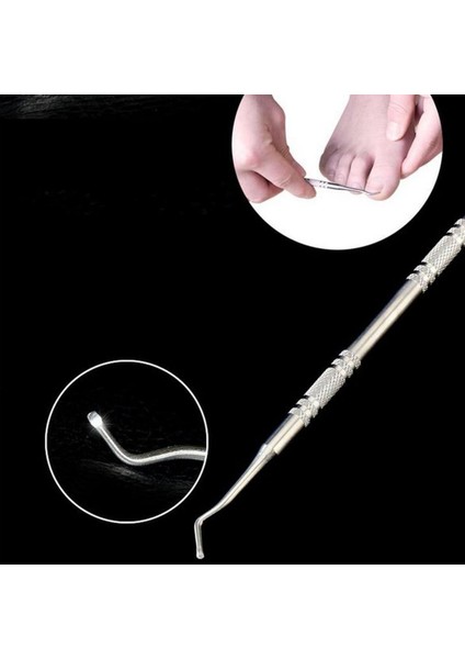 Adet Parmak Ayak Tırnak Makası Çift Taraflı Temizleme Kancası Batık Ayak Tırnaklarını Düzeltici Bakım Pedikür Manikür Araçları (Yurt Dışından)