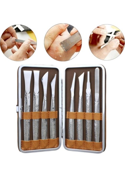 3-9 Adet Pedikür Araçları Profesyonel Ayak Bakım Seti Paslanmaz Çelik Ayak Kazıyıcı Tırnak Eti Ölü Cilt Sökücü Manikür Setleri Ayak Bakımı (Yurt Dışından)