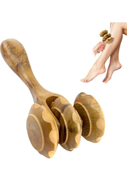 Ahşap Masaj Silindiri Vücut Şekillendirici Aletler Çok Fonksiyonlu Manuel Masaj Kabartma Araçları Gua Sha Aracı Göbek Bel Uyluk Omuz (Yurt Dışından)