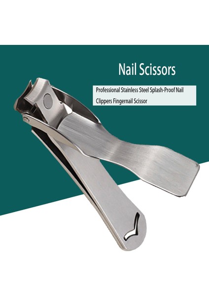Tırnak Makası Paslanmaz Çelik Anti Sıçrama Tırnak Kesici Manikür Araçları Tırnak Giyotin Pedikür Makas Çivi Için (Yurt Dışından)