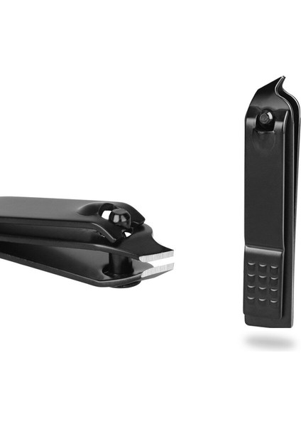 Siyah Karbon Çelik Tırnak Makası Eğik Kare Kontrol Tırnak Kesme Tek Anti-Sıçrama Tırnak Makası Manikür Aracı MD40 (Yurt Dışından) fiyatları