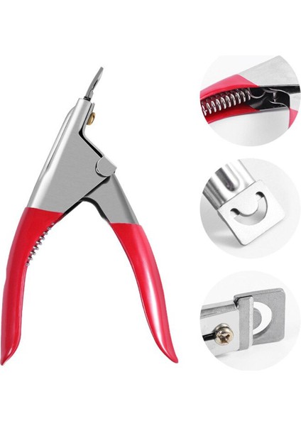 Tırnak Makası Profesyonel U Şeklinde Tırnak Makası Paslanmaz Çelik Manikür Araçları Tırnak Becerileri Makas Kelime Bıçağı (Yurt Dışından)