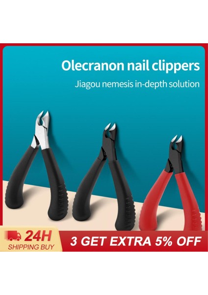 Adet Paslanmaz Çelik Tırnak Makası Eğik Ağız Olecranon Pense Ayak Tırnağı Batık Tırnak Makası Tırnak Aksesuarları Manikür Aracı (Yurt Dışından) indirimleri