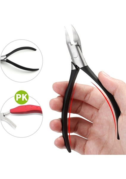 Paronychia Geliştirilmiş Paslanmaz Çelik Tırnak Makası Giyotin Batık Pedikür Bakımı Profesyonel Kesici Makası Araçları Ayak Ayak Tırnağı (Yurt Dışından)