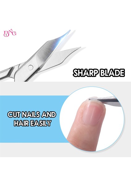 Bng Tırnak Makası Profesyonel Tırnak Makası Seti Paslanmaz Çelik Manikür Araçları Nano Cam Dosya Çivi Kesici El Bakımı Ayak Bakımı (Yurt Dışından) modelleri