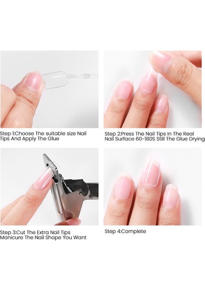 Megıor Paslanmaz Çelik Tırnak Ipuçları Clipper Yanlış Nail Ipuçları Kesici Yapay Tırnak Düzelticiler Tırnak Sanat Araçları ve Manikür (Yurt Dışından) fırsatları