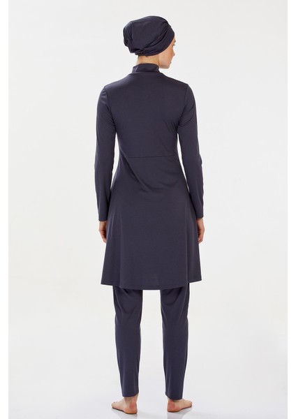 Likralı Tesettür Mayo Maysız Düz 9020 Antrasit fırsatları