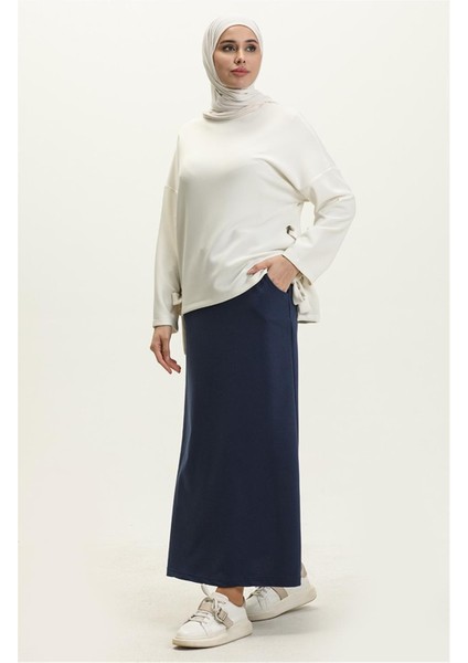 Beli Bağlamalı Cepli Spor Etek - 00152 - Indigo fiyatları