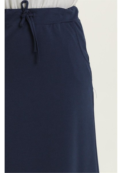 Beli Bağlamalı Cepli Spor Etek - 00152 - Indigo fırsatları