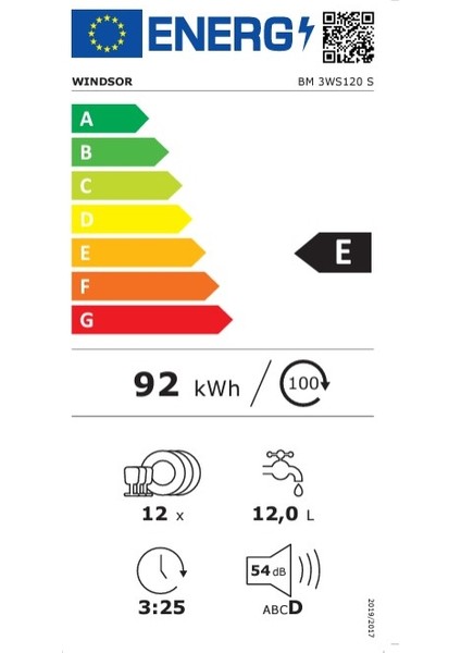 Bm 3WS120 S 3 Programlı Bulaşık Makinesi