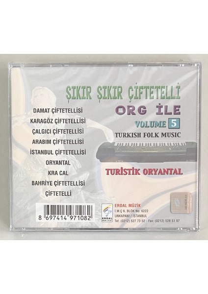 Şıkır Şıkır Çiftetelli Org Ile Volume 5 CD (Jelatininde Sıfır Orjnal Dönem Baskı)