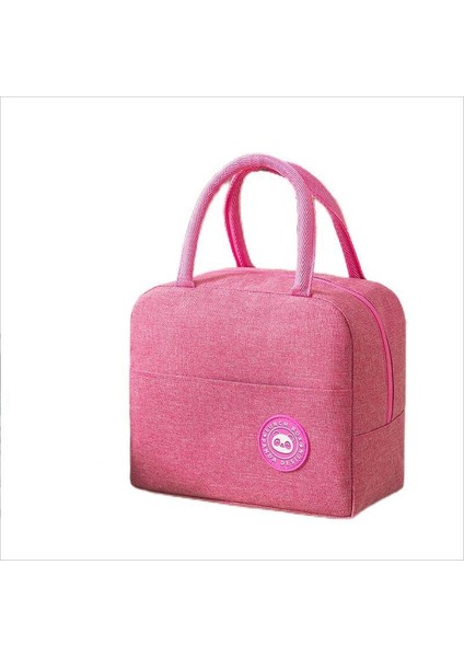 Taşınabilir Öğle Yemeği Kutusu Alüminyum Folyo Yalıtımlı ÇANTA-23*13*20CM-PEMBE (Yurt Dışından)