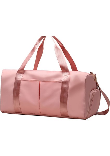 Kuru ve Islak Ayırma Spor Çantası ile Büyük Kapasiteli Seyahat ÇANTASI-46*22*24CM-PEMBE (Yurt Dışından)