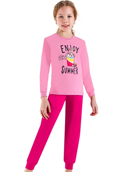 Erdem Weweus Pembe Kız Çocuk Pijama Takımı 3751