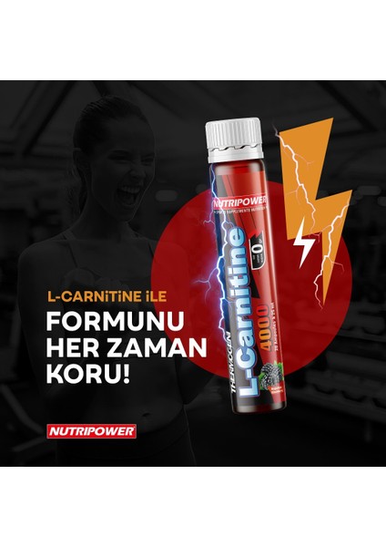 Thermogenic L-Carnitine 3000 Mg 20 Ampul Böğürtlen Aromalı