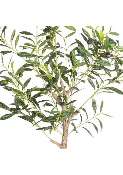 Saksıda Yapay Zeytin Ağacı 306 Yaprak Yeşil 80 Cm.