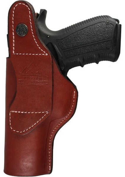 Sig Sauer P-226 Belt Maşalı Deri Kılıf Kahverengi