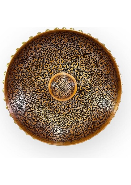Ağır Işlemeli Bakır Hamam Tası