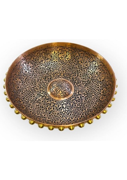Ağır Işlemeli Bakır Hamam Tası