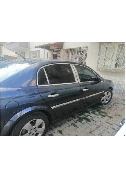 Opel Vectra C Set Uyumlu Cam Çevre Tam Tur Kapı Direği 14 Parça Paslanmaz Çelik 2002 - 2008 Uyumlu