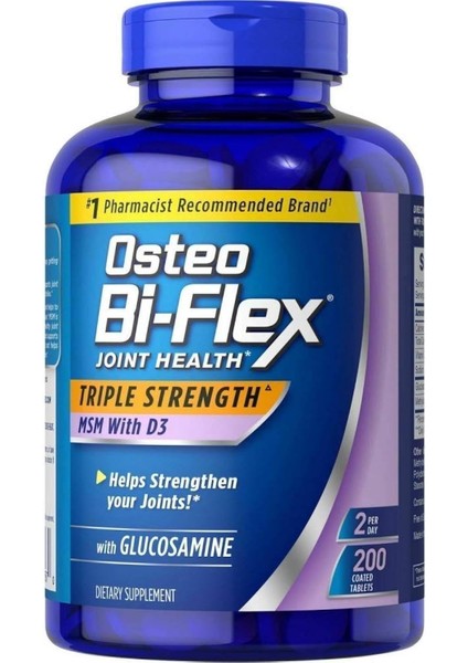 Osteobi-Flex Triple Strength Msm With D3 200 Tablet