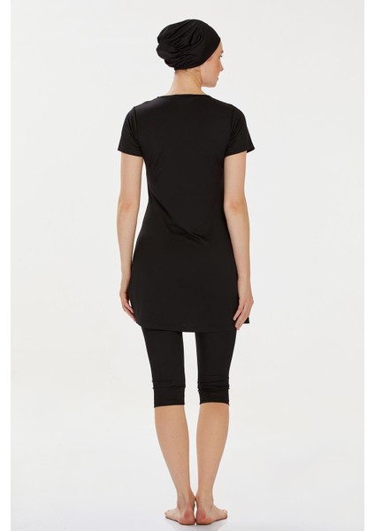 Kısa Kollu Yarı Kaplı Mayo Margarıt 9091 Siyah indirimleri