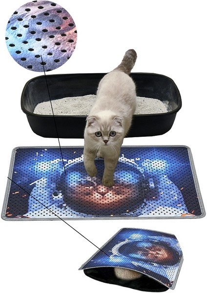 Kedi Kumu Paspası, Delikli Kedi Paspası, Elekli Kedi Tuvaleti Paspası, 40*60